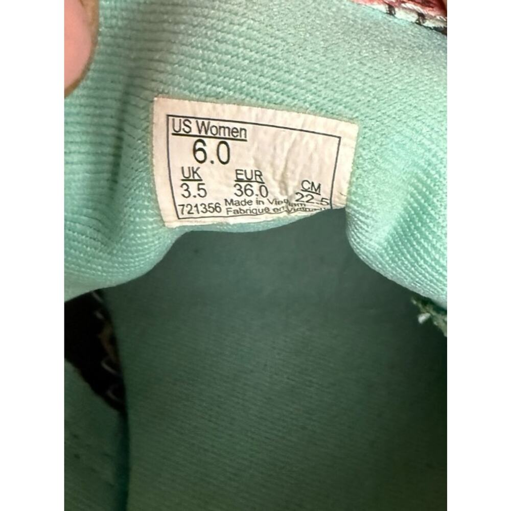 Flamingo Print Canvas Sneakers - Mint & Pink size 6 - Picture 6 of 6